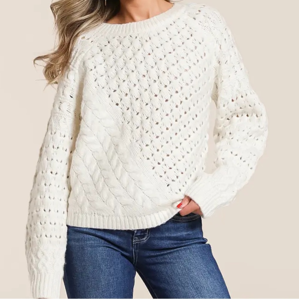 Willow & Root Mixed Stitch Sweater